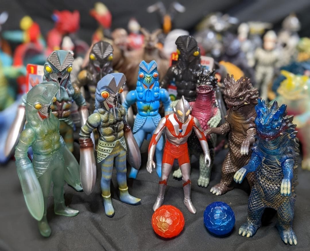 ウルトラマン＆登場怪獣・宇宙人（バンダイ）ソフビほぼコンプ59体セット＋6