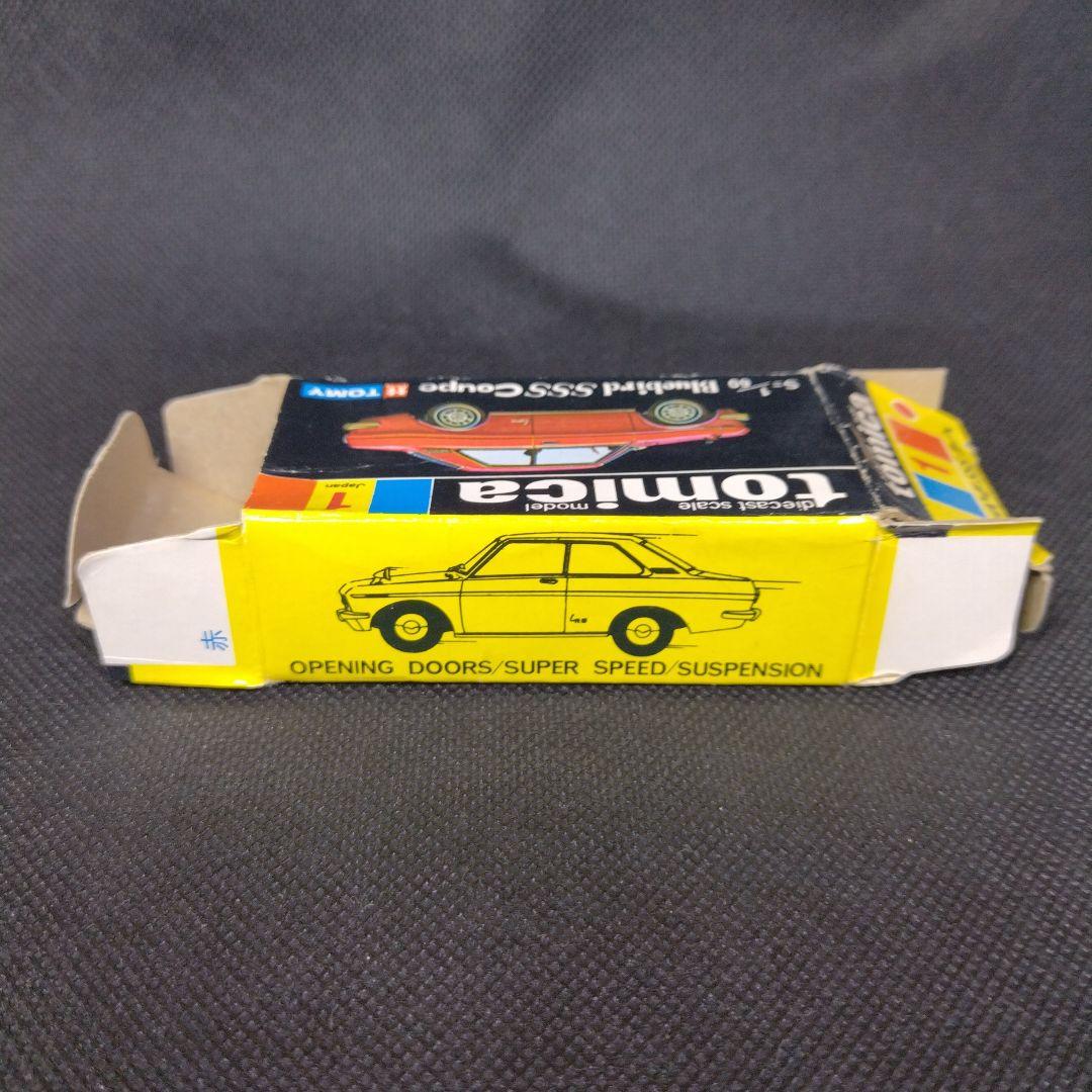 【116】トミカ　黒箱　日本製　ブルーバード　SSS　クーペ　1Eホイール