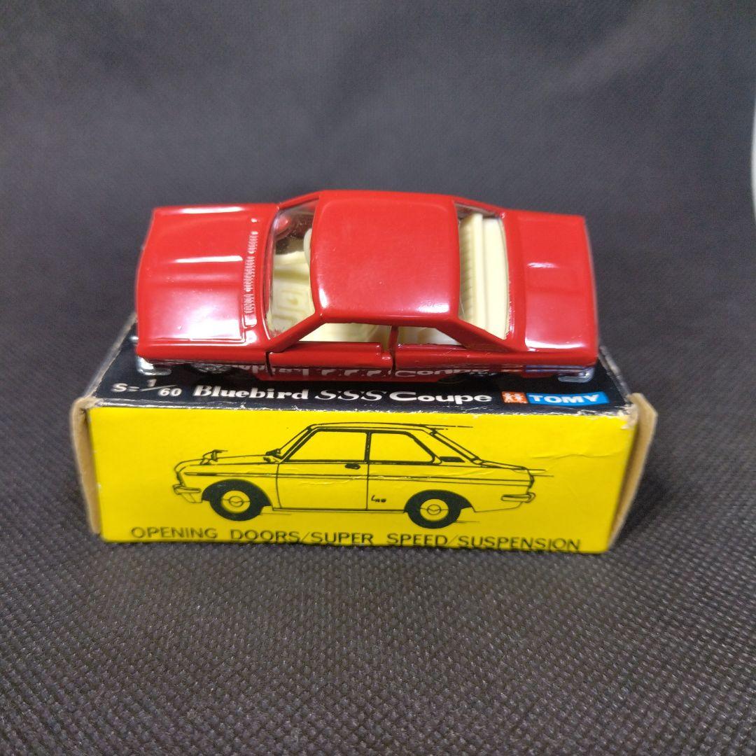 【116】トミカ　黒箱　日本製　ブルーバード　SSS　クーペ　1Eホイール