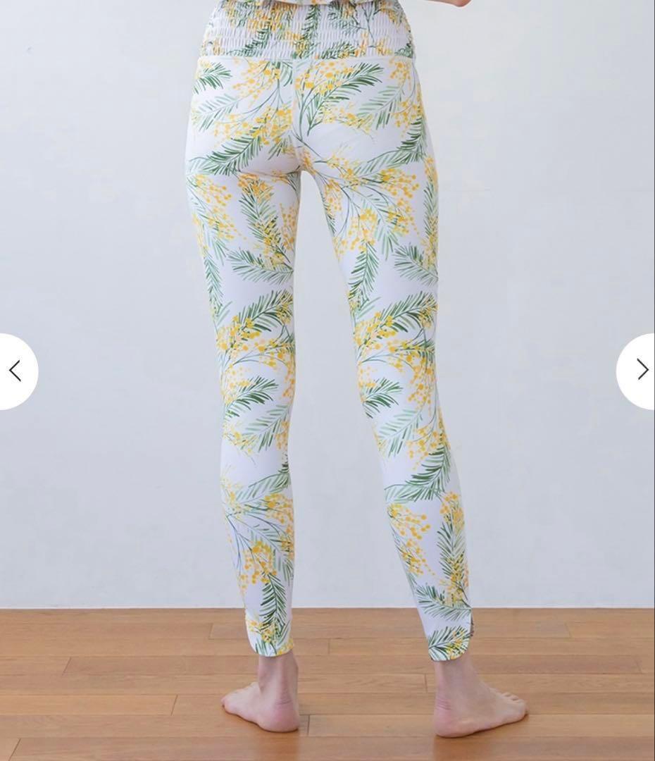 SUKALA スプリングフラワーシャーリングレギンス　ミモザ　L