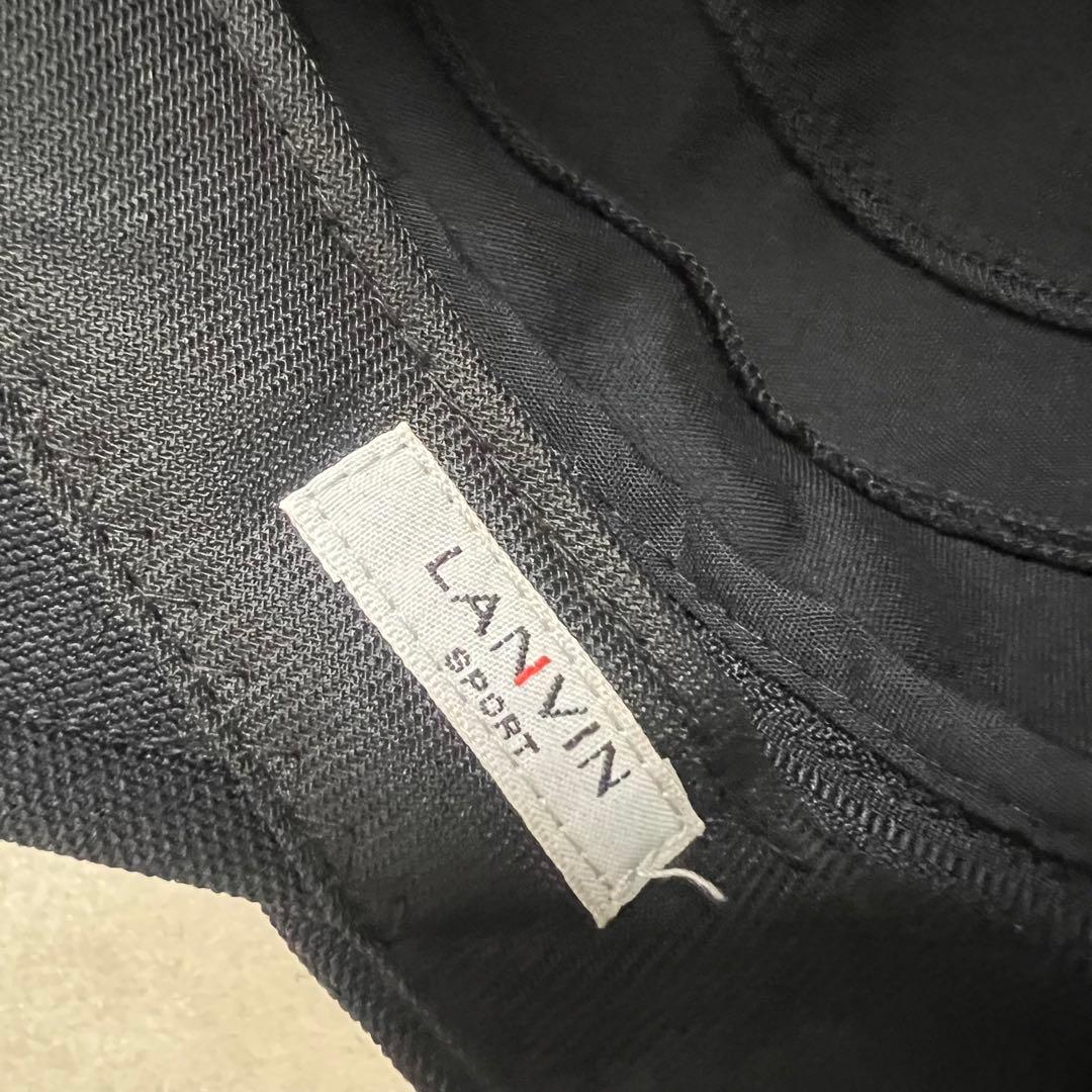 LANVIN SPORT ランバンスポール　2way 帽子　ゴルフ　キャップ　黒