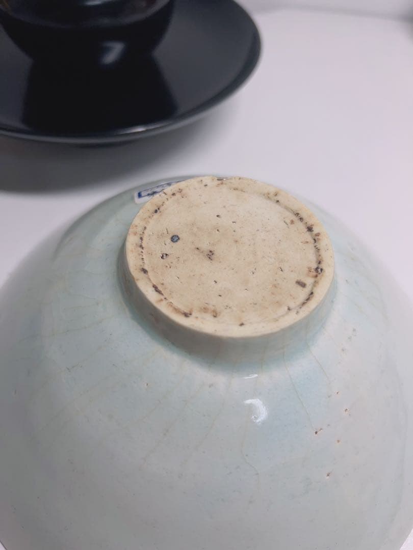 宋時代　青磁　陶磁　中国茶道具　上品　美術品　中国茶碗