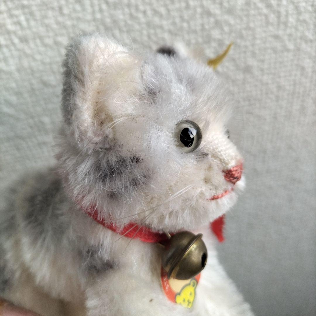 ビンテージ　シュタイフ　Tabby キャット　猫　下から２番目サイズ