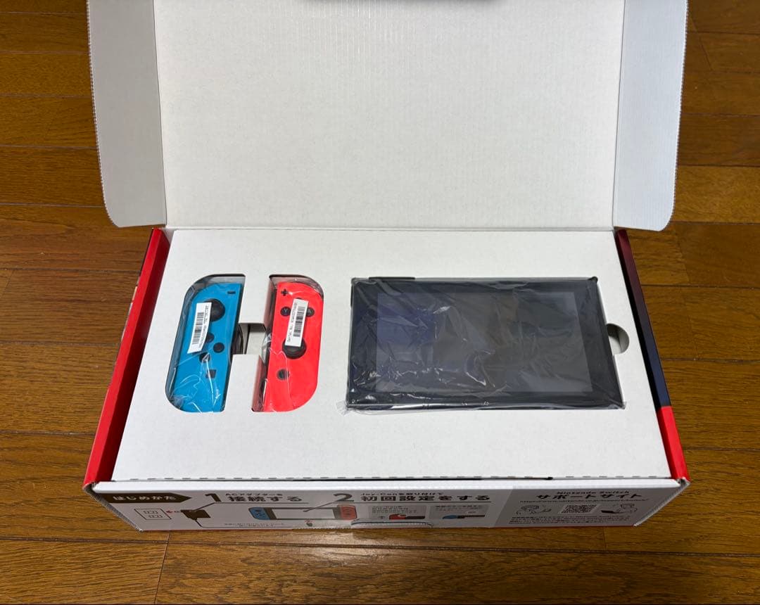 【新型箱付き】ニンテンドースイッチ　本体　付属品完備　ネオンカラー　付属品完備