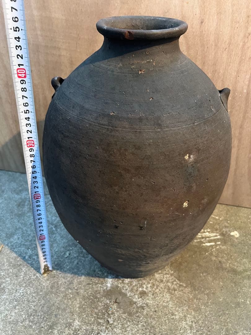 備前焼 古備前 桃山時代大陶印　上作 2耳壺大壺アンティーク風状態が良現状品のみ