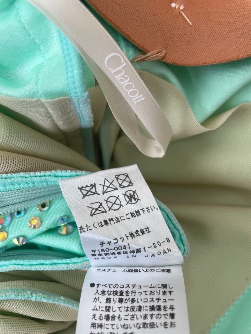 社交ダンス 【Chacott】スタンダードドレス ミントグリーン⭐️オーダードレス