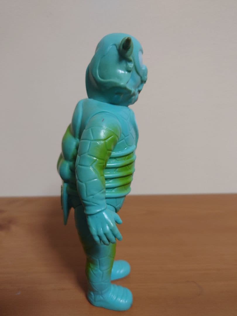 【当時もの】ブルマァク　ソフビ　ベル星人　記銘あり　ウルトラセブン