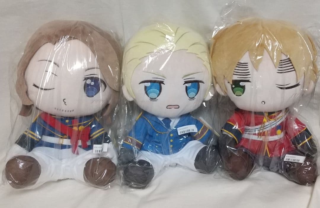 ヘタリアWorldStars　BIGぬいぐるみ まとめ 笑顔 ウィンク 照れ顔