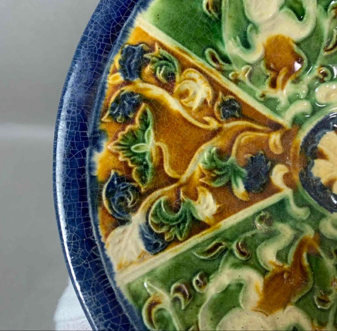 中国 三彩唐子図碗　f2250207