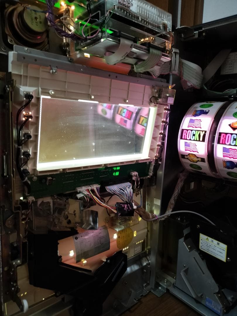 【パチスロ実機】高砂★ロッキー【オートプレイ付不要機付】４号機・レア・人気