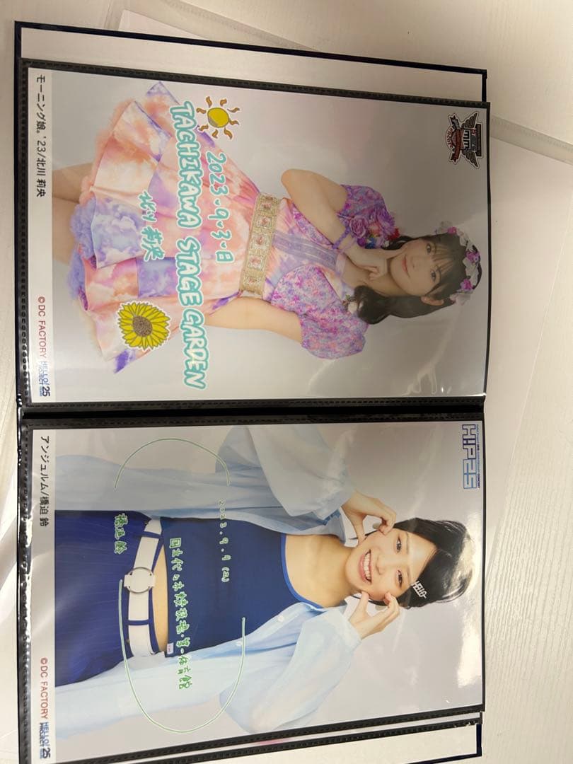 ハロプロ　生写真日替わりなど　北川、橋迫、横山、佐藤優、上国料　ケース付き