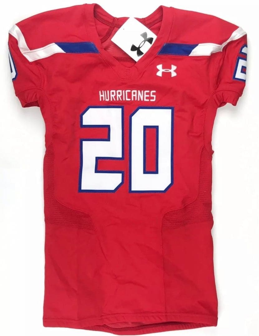 【L】UA #20 ハリケーンズ アメフト ジャージ/メッシュ GAME DAY