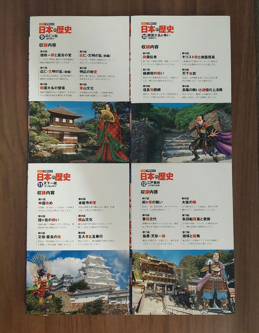 【新品同様】日本の歴史 講談社 学習漫画 全巻セット 特典歴史人物データカード付