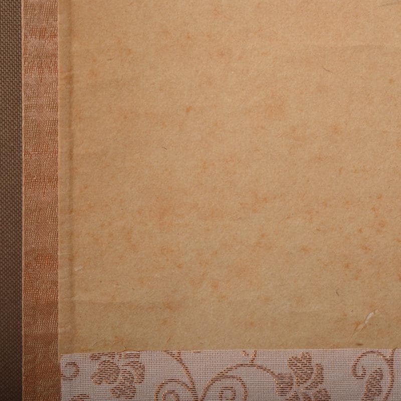 RIO　前大徳藤井誡堂筆　一行書遠山無限碧層々水墨画賛共箱　N　6498A