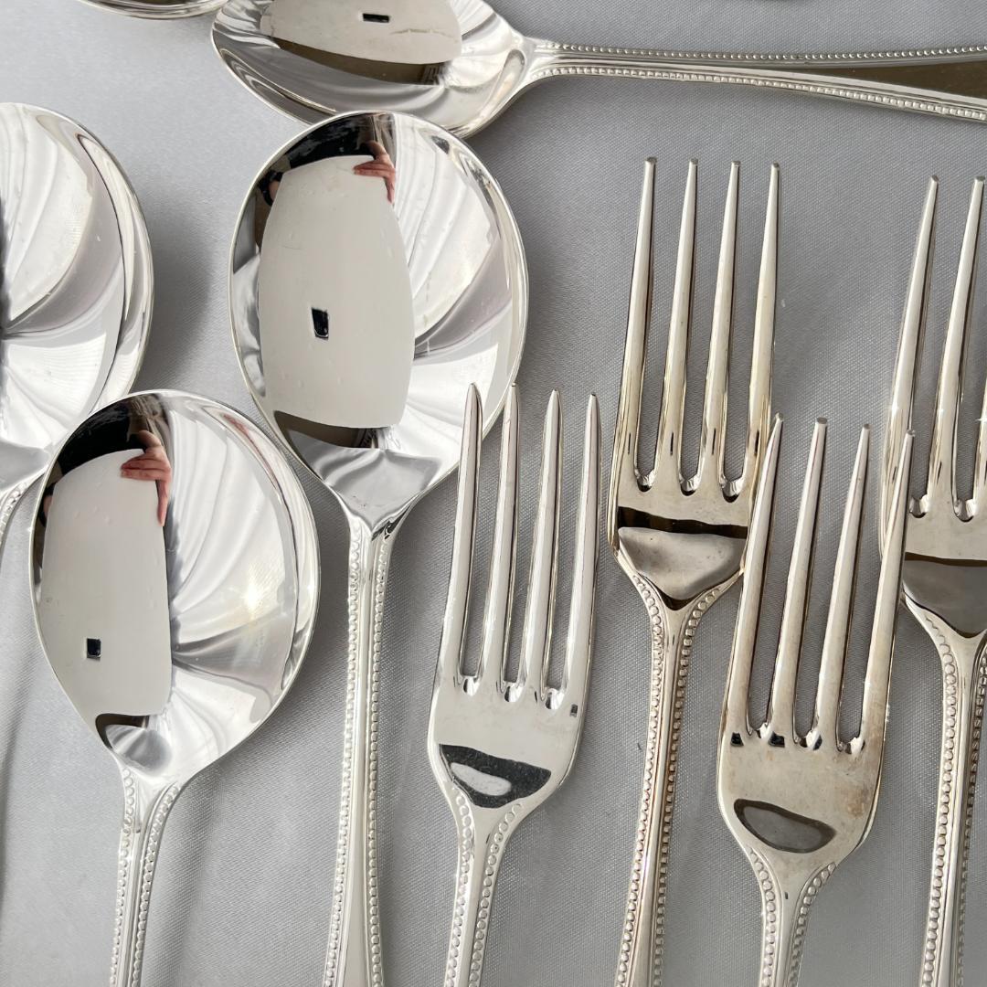 【Cooper Ludlam】パールのディナーセット 4名用18本組