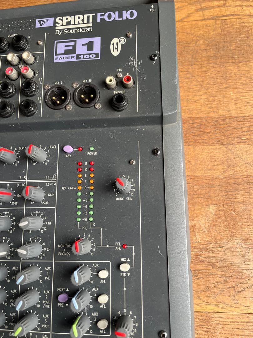 Sound craft SPIRIT FOLIO アナログミキサー 8チャンネル