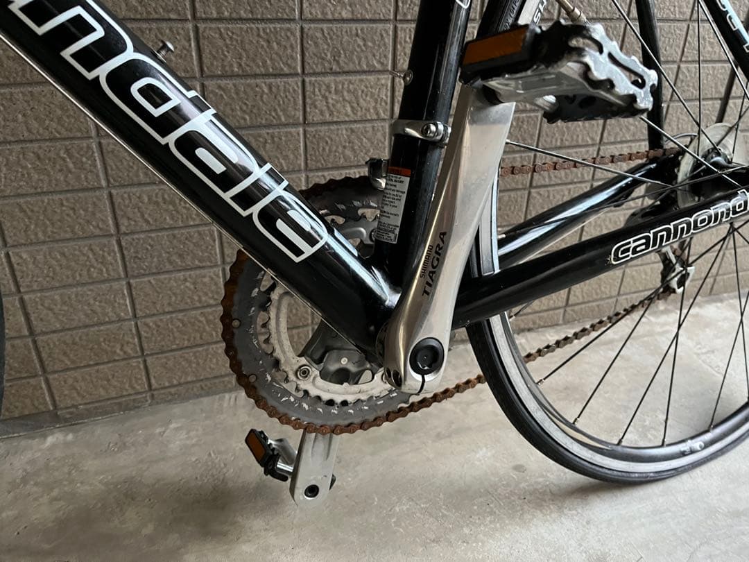 キャノンデール　C9 ロードバイク9速 リアアーム右曲がり有　引き取り希望