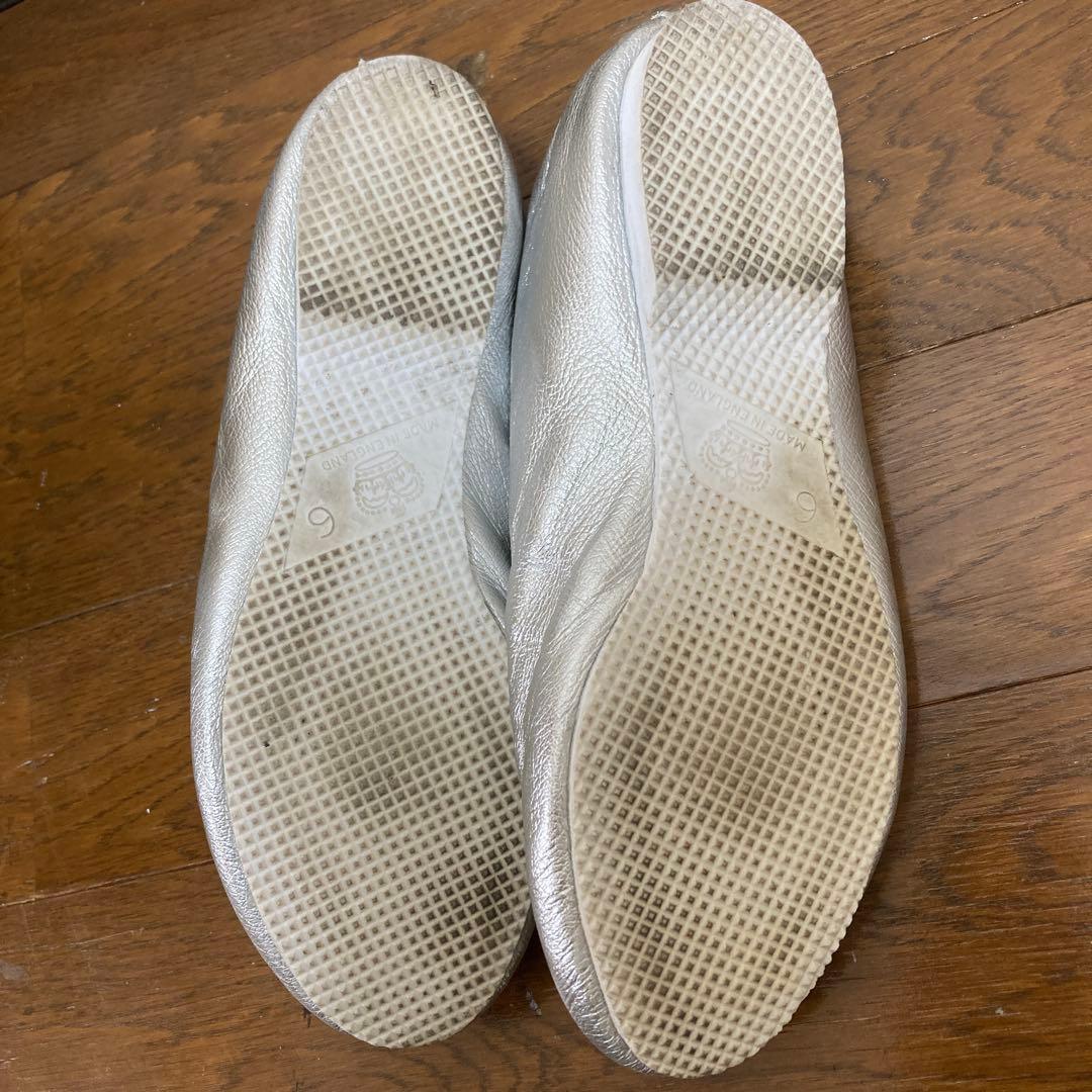 クラウン シルバー ジャズ ダンスシューズ 6 24cm