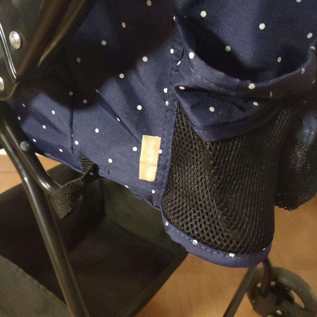 GEX わんわんカートライト 軽量4.8kg ドット模様 ペットカート