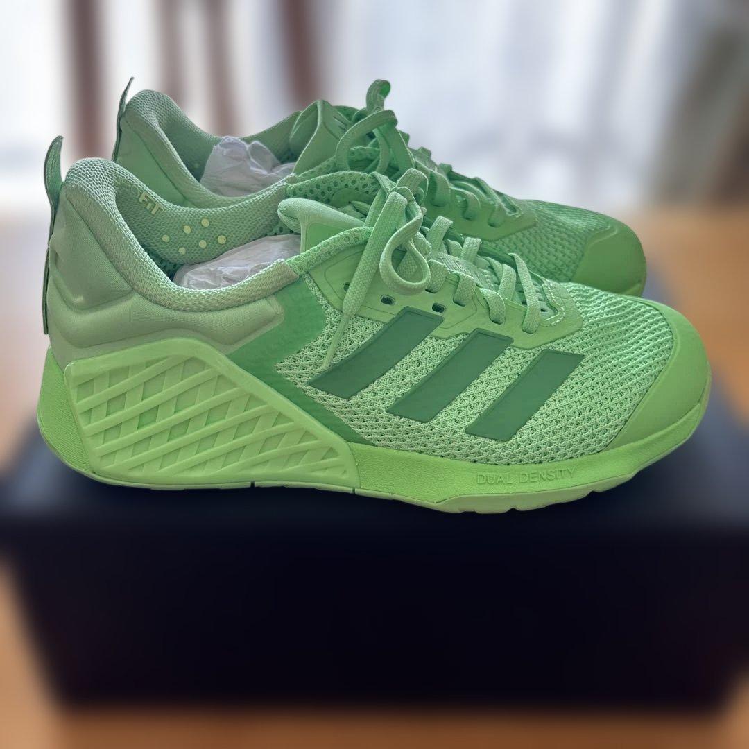 adidas ドロップセット3 トレーニングシューズ　24.5cm 蛍光グリーン