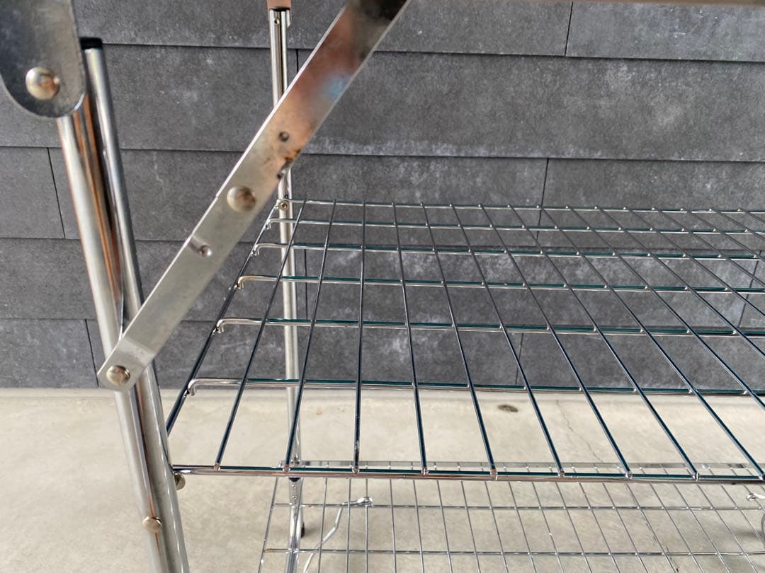 テントマークデザイン　ステンレス製折りたたみテーブル　キャンプテーブル