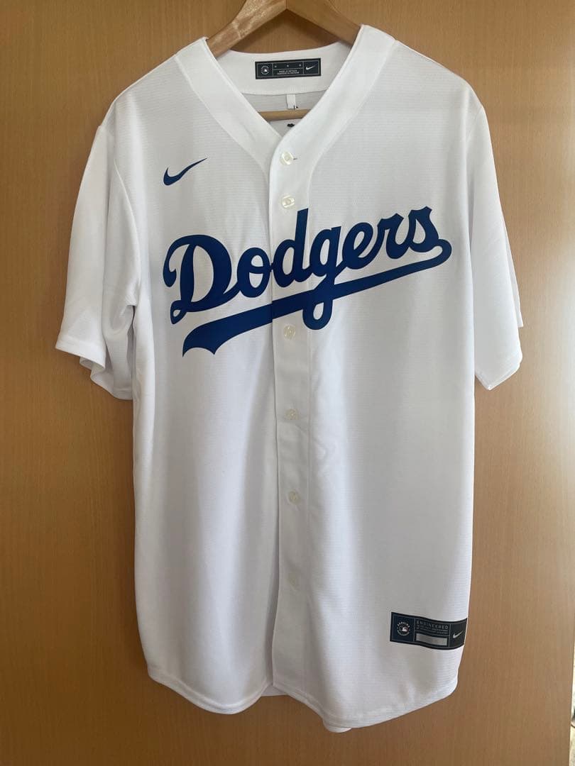 ★現地購入ペナント付き！ドジャース大谷翔平選手公式ユニフォーム Lサイズ