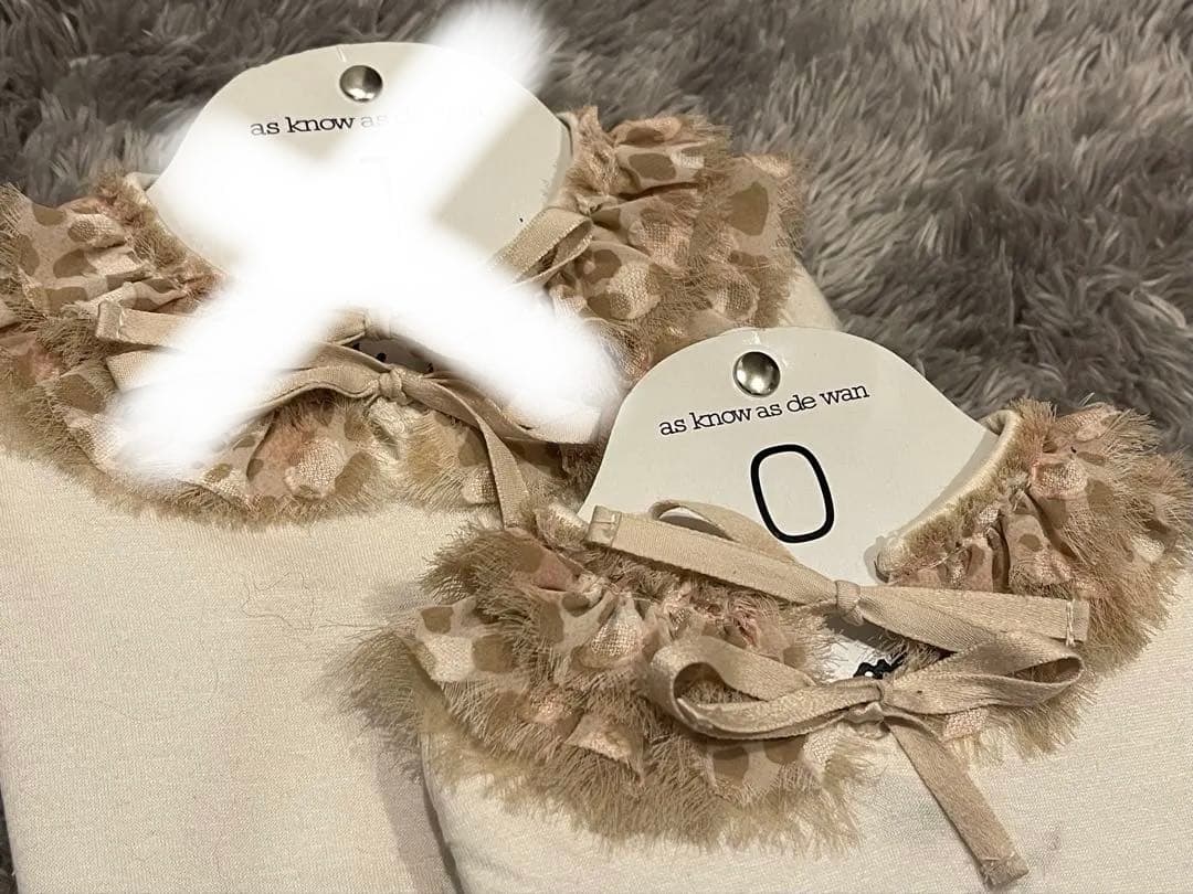 As know as de wan チュール襟シャツ2枚セット