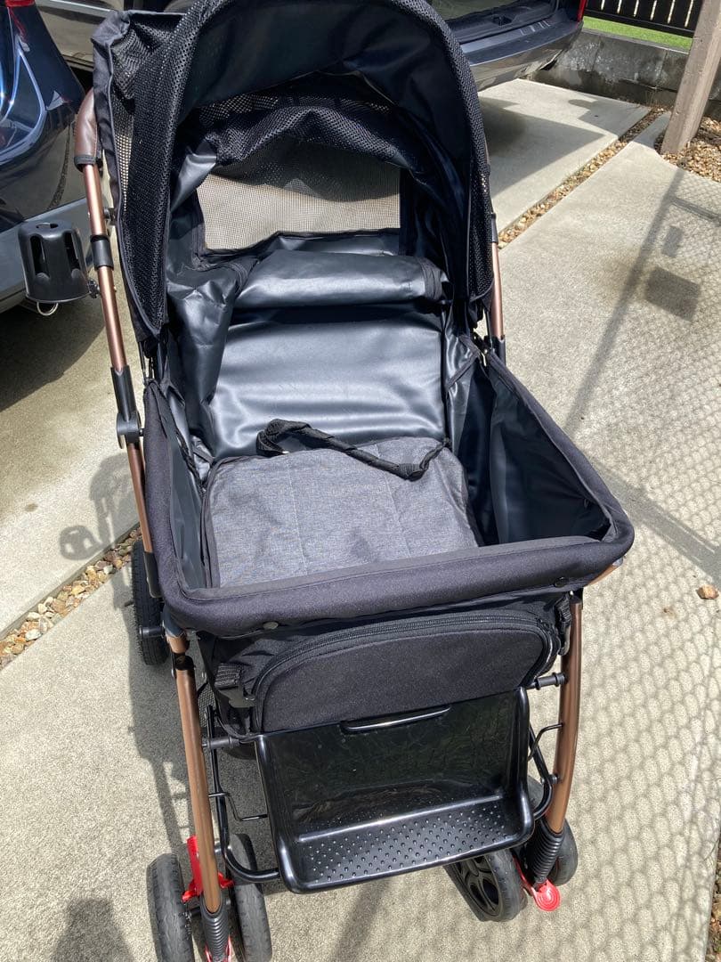 【DOBBY】ALLWAN ペットカート 黒　中型犬用