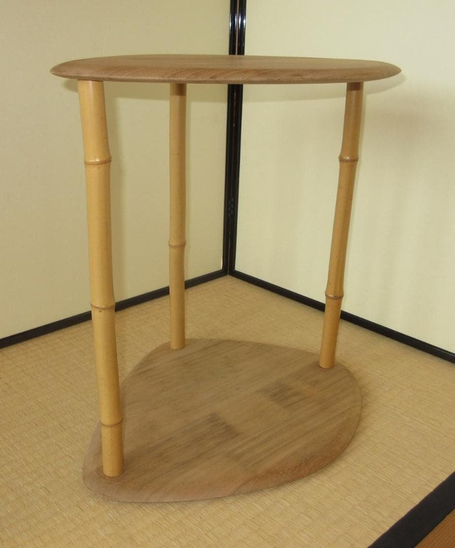 送料込【逢絢亭】茶道具 棚物 蛤卓 組立式 裏千家好写 木地 紙箱入り