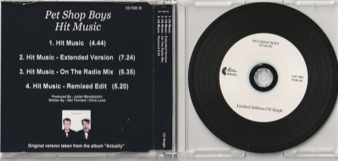 Pet Shop Boys　Hit Music　リミックス CD