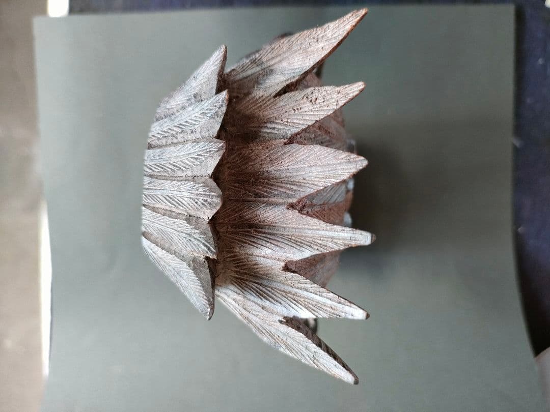 ●【一点物アジアン木彫神像カルラ守護神像バリ島風ハンドカービングヴィンテージ調