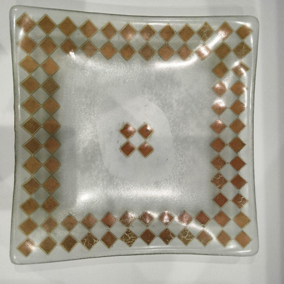 M251 由水常雄 1984年個展出品 模正倉院ガラス器 ゴールドサンドイッチ