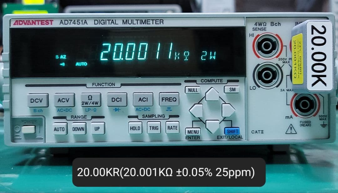 動作良好 ADVANTEST AD7451A デジタルマルチメーター