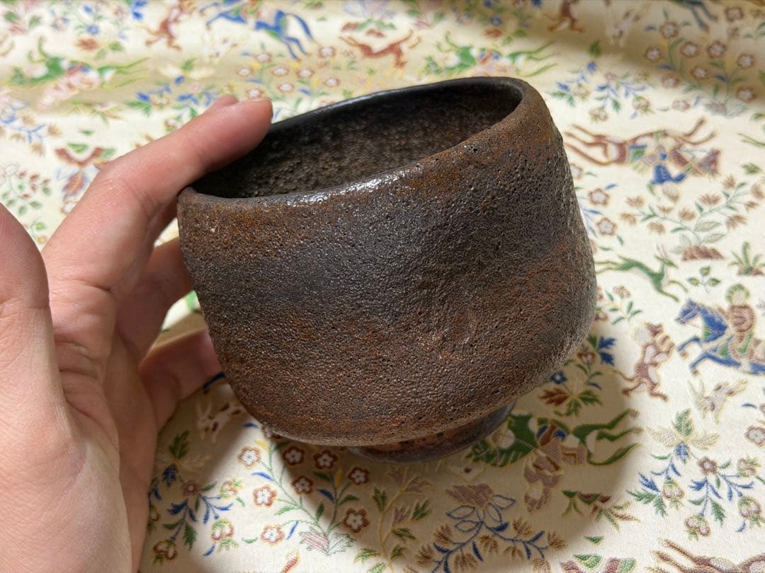 杉本貞光 最上位作 禿黒茶碗 寺垣内窯