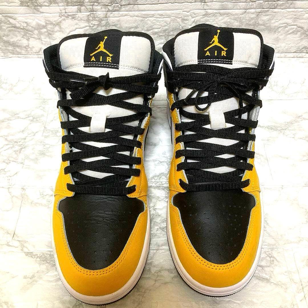 ナイキ エアジョーダン1ミッド \"イエローオークル” 28.5cm