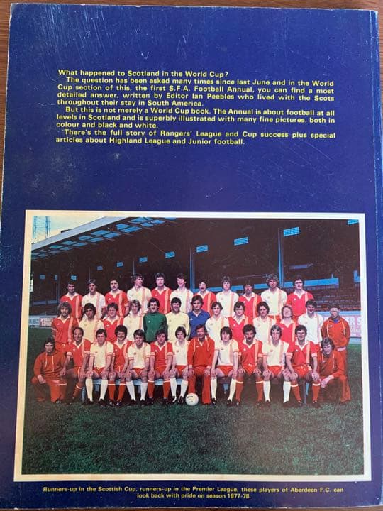 希少 1978年 スコットランドサッカー協会(SFA)第1回年鑑　初版本