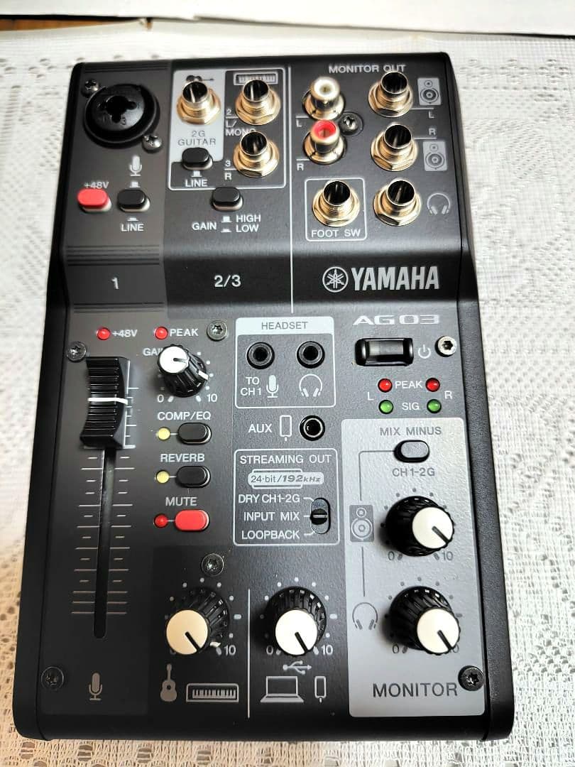Yamaha AG03 MK2 ライブストリーミングパック　lspk