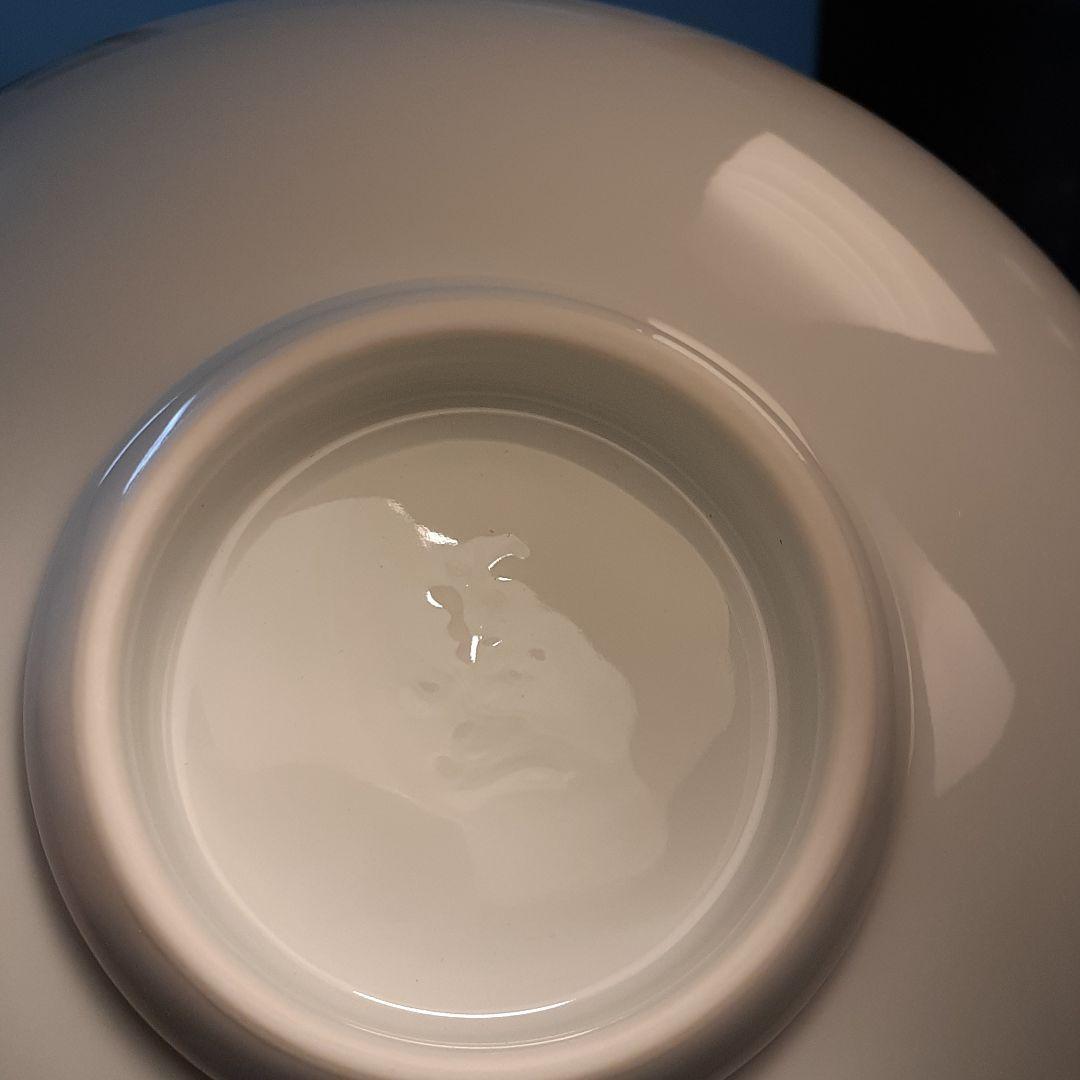 人間国宝　井上萬二　白磁蘭彫文　菓子鉢