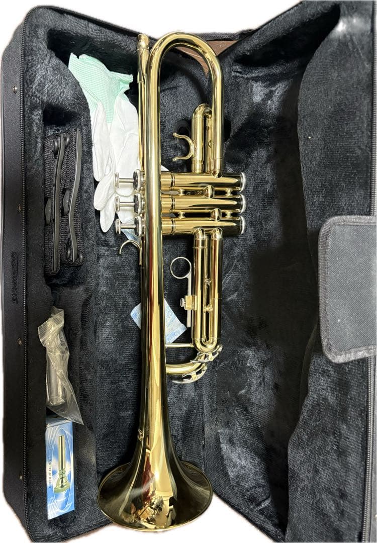 ゴールドトランペット 本体 ケース付き