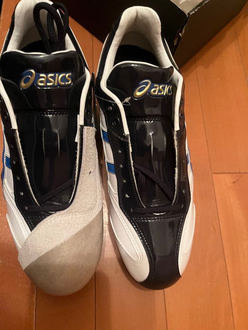 asics スパイクシューズ ネイビー/ホワイト/ブルー