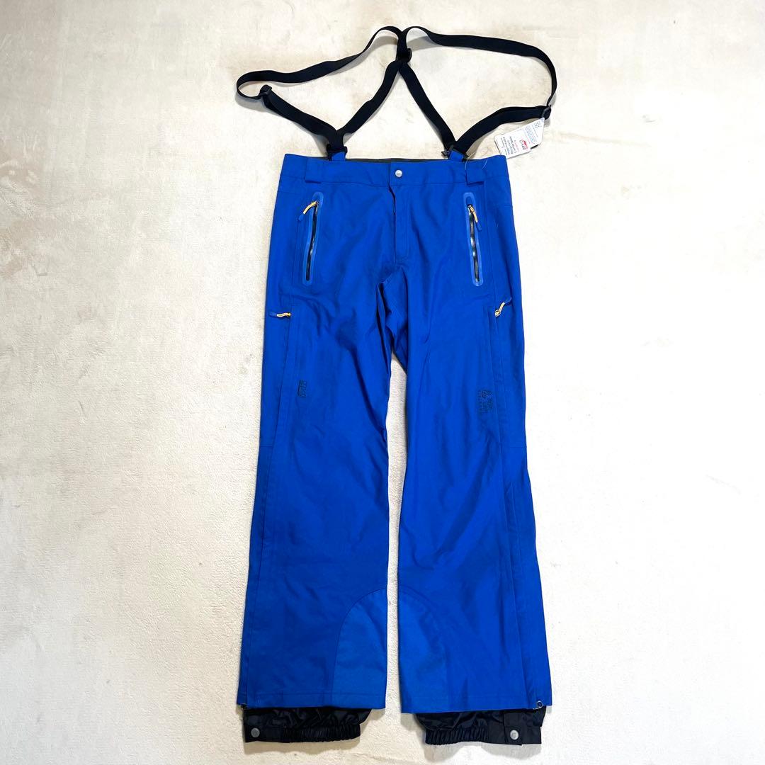 【新品未使用タグ付き】mountain hardwear ビブパンツ　M 青