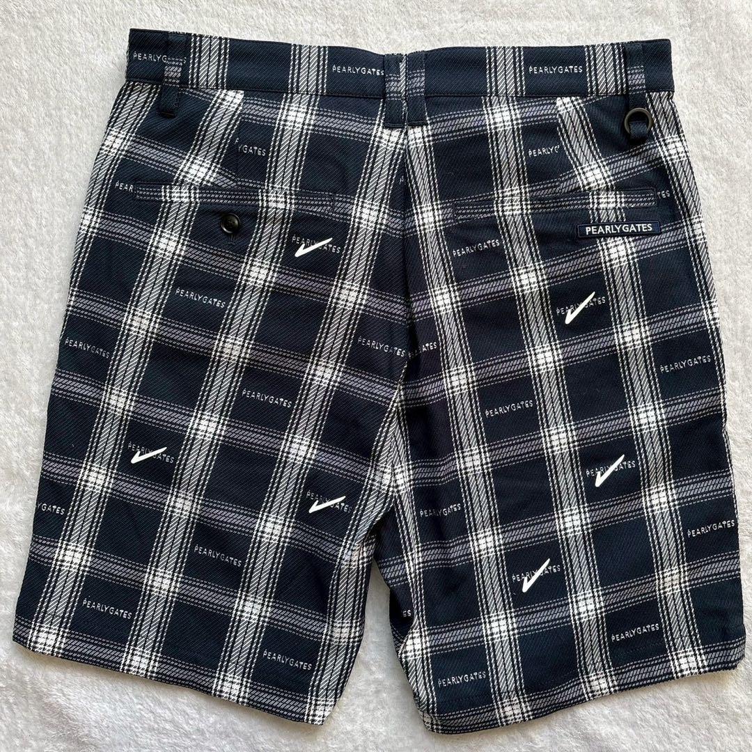 新品タグ付　 パーリーゲイツ 2024年　近年 ストレッチハーフパンツ チェック