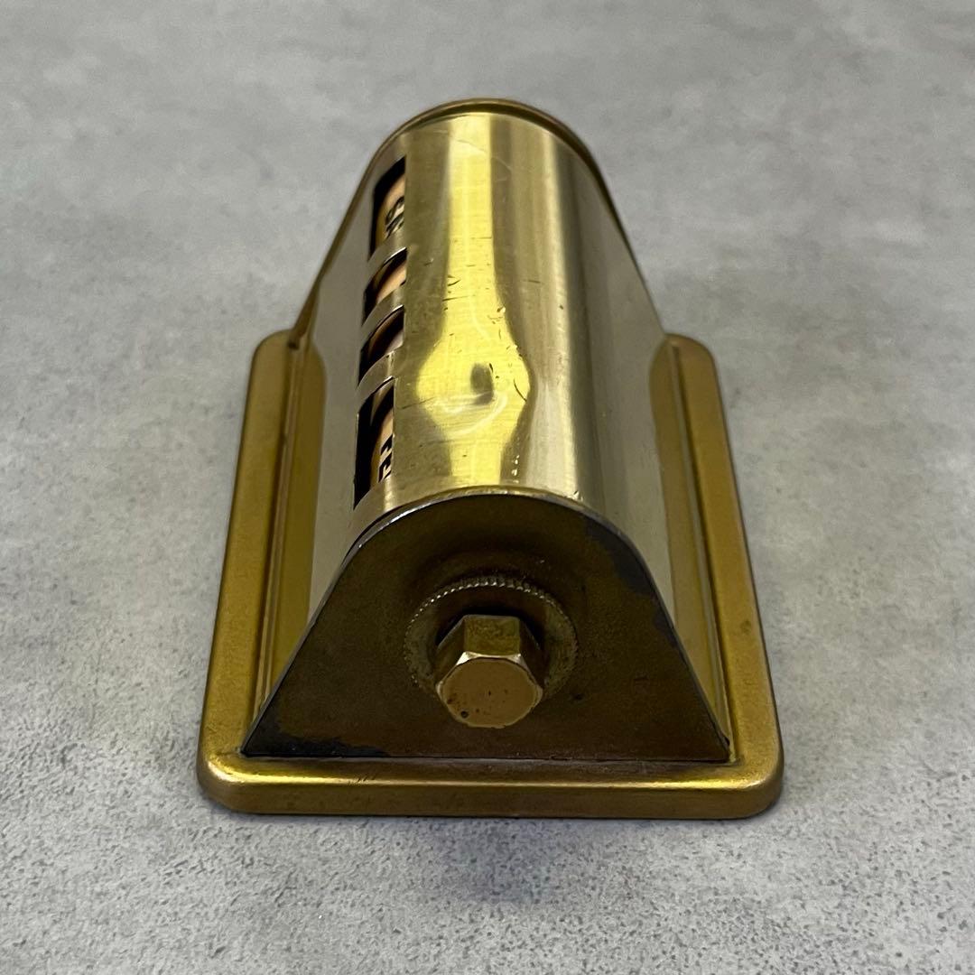 ヴィンテージ ブラス製 パーペチュアル デスクトップカレンダー