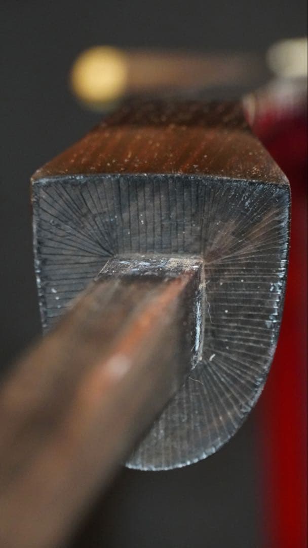 美型真壁古民家床柱縞黒檀三線　所有者様が40年前に入手　まずはご覧ください