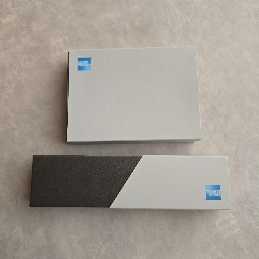 AMEXプラチナ未使用ソメスサドルボールペン&メモパッド超美品