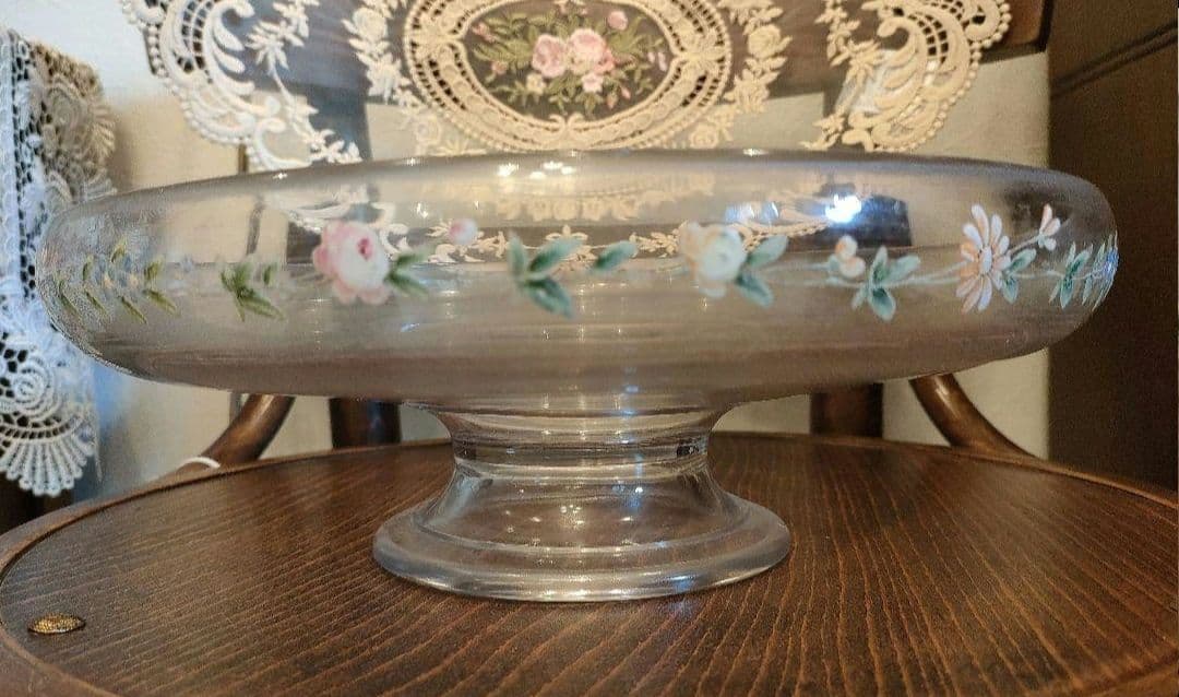 8635:Antique・イマン好き!いにしえ✨英国からのゲスト♡硝子コンポート