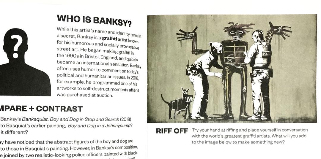BASQUIAT × BANKSY 美術展 アーティストノートブック