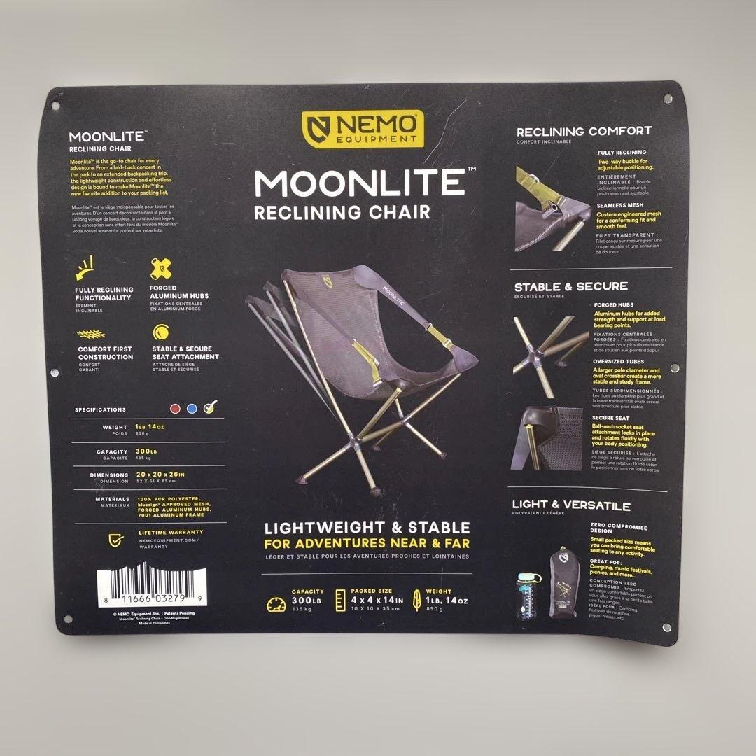 【屋外未使用品】 NEMO Moonlite Reclining Chair