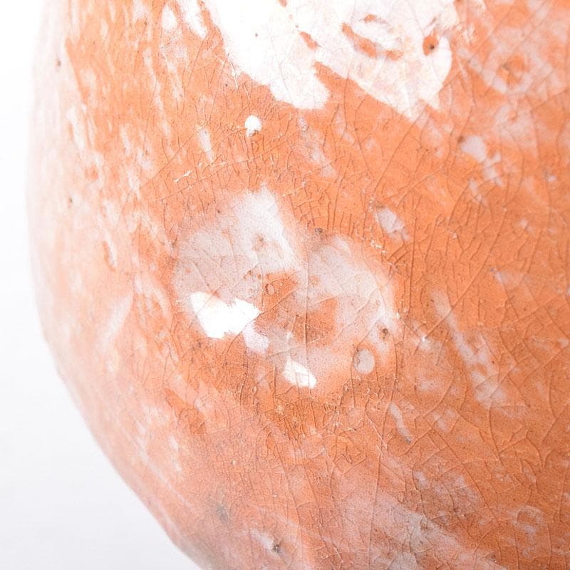 茶道具　楽吉左衛門作　赤楽茶碗 　銘「浮島」　玄々斎極め箱　M　R8275