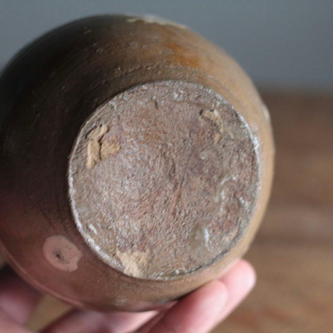 丹波 白化粧土流し 小壺 茶碗 古美術 古道具 アンティーク 古丹波